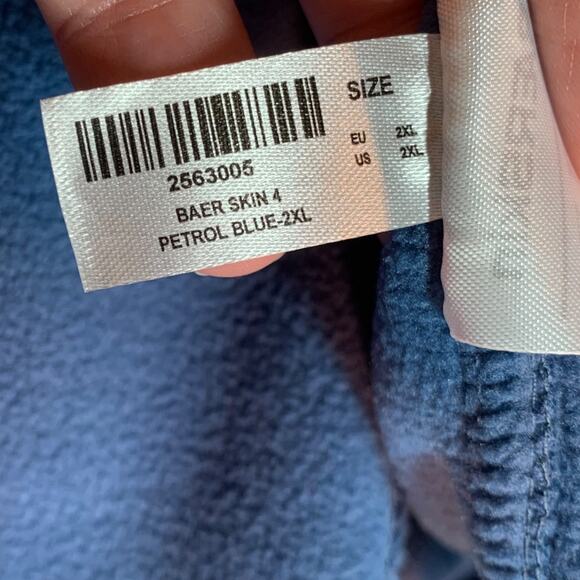 NWT Baerskin Petrol Blue Size 2X Full Zip Jacket - Picture 5 of 12